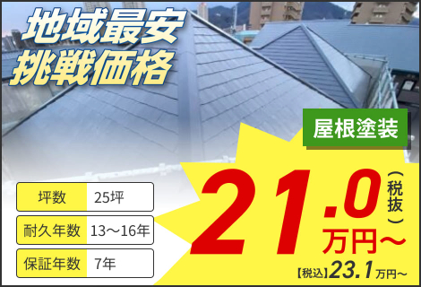 屋根塗装43.0万円（税抜き）